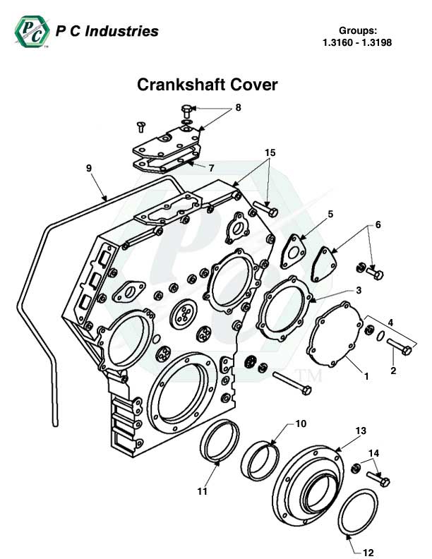 1.3160 - 1.3198 Crankshaft Cover.jpg - Diagram